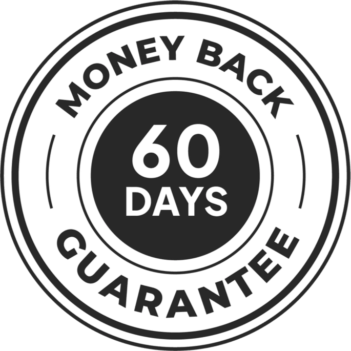VapoBrain 60-day money-back guarantee badge